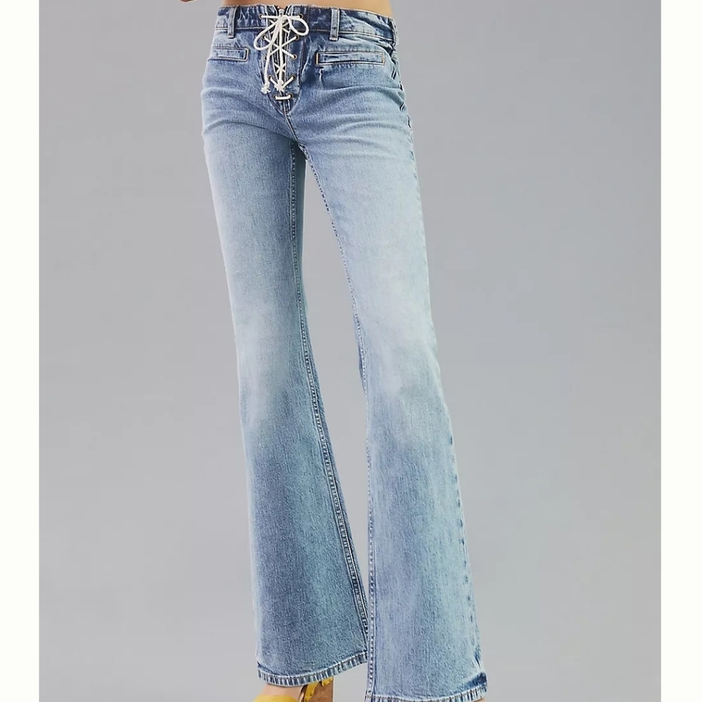 Anthropologie Pilcro The Icon Laceup Jeans Size 31 NWT